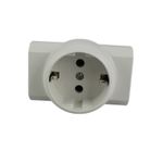 Casa si Gradina - Electrice - Prize - Triplu Stecher Mixt Euro + Schuko B-223 B-035 221/0 - Multiplicator Priza 3 Iesiri - Infinity.ro