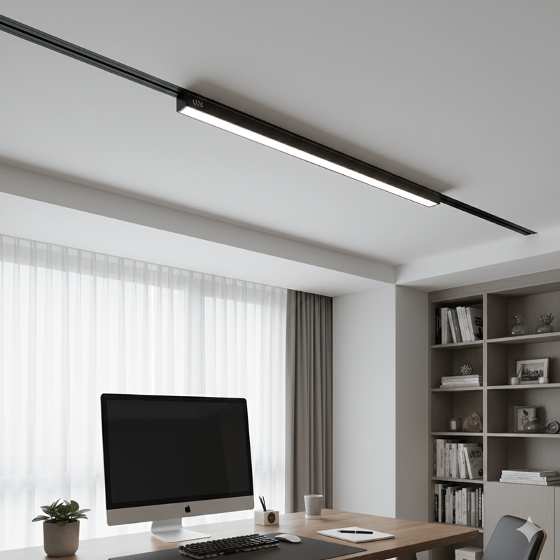 Casa si Gradina - Corpuri si surse de iluminat - Iluminat comercial si industrial - Proiectoare si lampi de lucru - Proiector sina Magnetica U26 mat 60cm 24W Magnet Lumina neutra 4000K CHIP LED OSRAM 48V - Infinity.ro