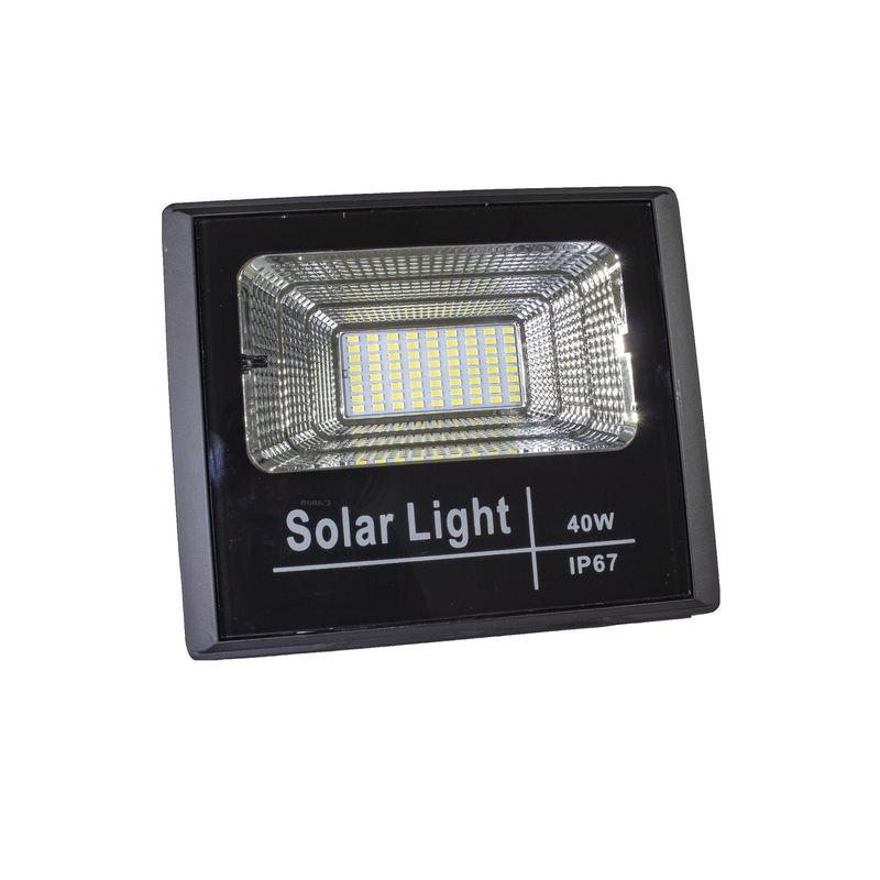Casa si Gradina - Corpuri si surse de iluminat - Iluminat comercial si industrial - Proiectoare si lampi de lucru - Proiector cu panou solar si telecomanda 40w IP65 - Infinity.ro
