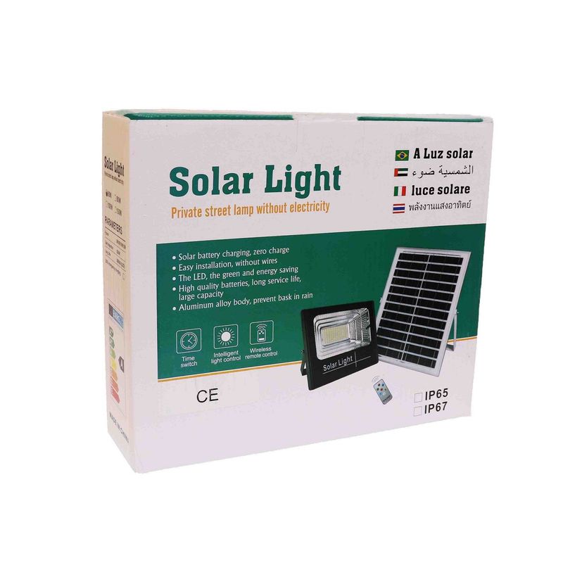 Casa si Gradina - Corpuri si surse de iluminat - Iluminat comercial si industrial - Proiectoare si lampi de lucru - Proiector cu panou solar si telecomanda 40w IP65 - Infinity.ro