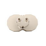 Casa si Gradina - Electrice - Accesorii electrice - Accesorii prize si intrerupatoare - Triplu stecher cu ceramica si impamantare 2 posturi - Infinity.ro