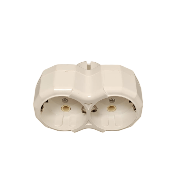 Casa si Gradina - Electrice - Accesorii electrice - Accesorii prize si intrerupatoare - Triplu stecher cu ceramica si impamantare 2 posturi - Infinity.ro