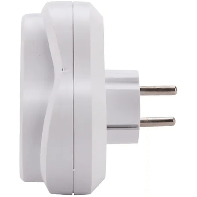 Casa si Gradina - Electrice - Accesorii electrice - Accesorii prize si intrerupatoare - Triplu stecher 3 posturi YW-7356 contacte aliaj alama,cu impamantare - Infinity.ro
