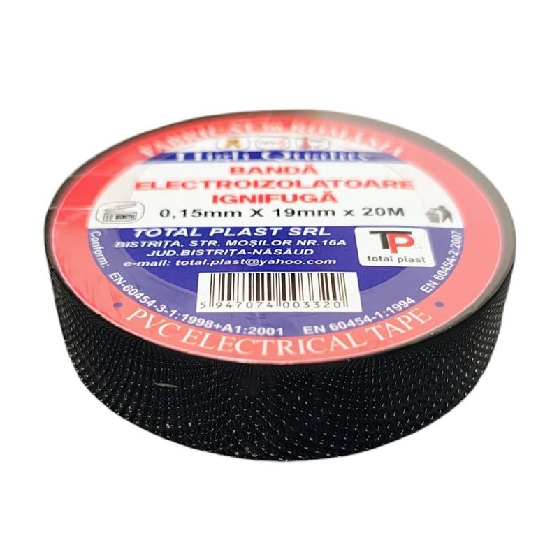 Casa si Gradina - Constructii - Materiale constructii - Silicon, spume si solutii tehnice - Banda Izolatoare 20 m culoare neagra Total Plast - Infinity.ro