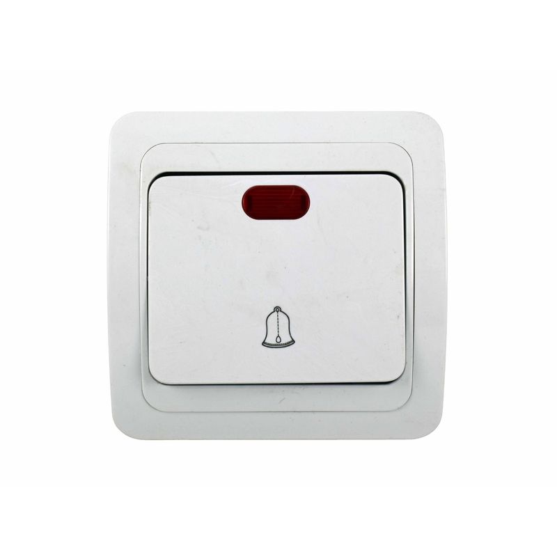 Casa si Gradina - Electrice - Distributie electrica si comanda - Intrerupatoare - Intrerupator Sonerie cu LED - Compatibil cu Temporizator Extern pentru Lumina Scarii - Infinity.ro