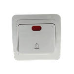 Casa si Gradina - Electrice - Distributie electrica si comanda - Intrerupatoare - Intrerupator Sonerie cu LED - Compatibil cu Temporizator Extern pentru Lumina Scarii - Infinity.ro