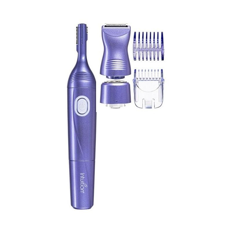 Ingrijire personala si Cosmetice - Aparate & accesorii ingrijire personala - Aparate de ras si tuns - Aparate de ras electrice - Set aparat de ras 4in1 Wilkinson, trimmer pentru fata, bikini si sprancene, multicolor - Infinity.ro