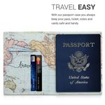Sport si Outdoor - Articole de voiaj - Accesorii articole de voiaj - Portofel pentru pasaport Kwmobile cu buzunar card, piele ecologica, multicolor, portabil, antizgarieturi, antipraf - Infinity.ro