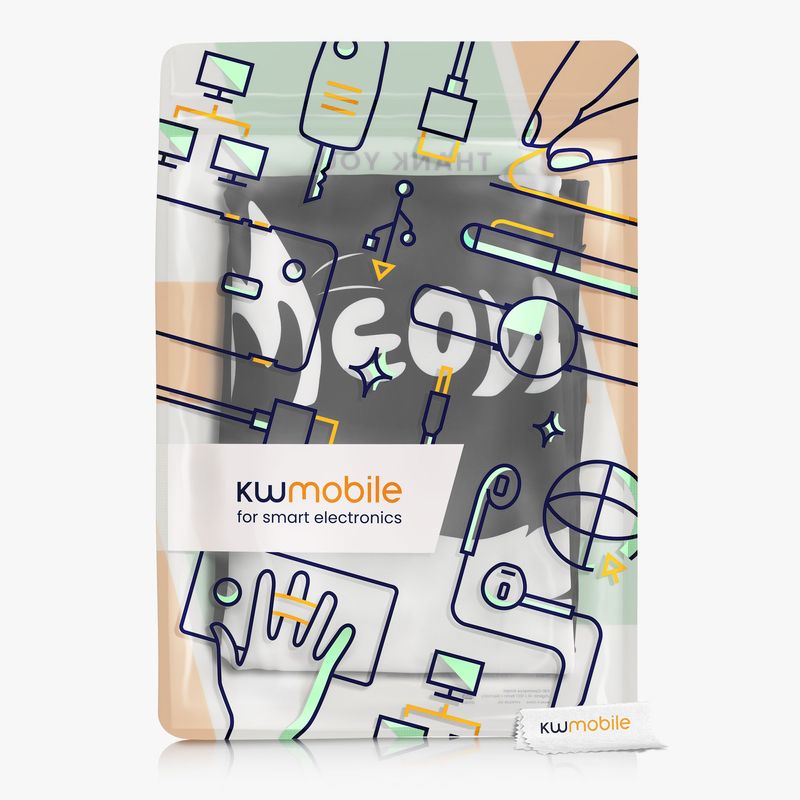 Sport si Outdoor - Articole de voiaj - Accesorii articole de voiaj - Husa pentru troler Kwmobile universala, elastan, negru, alb, inchidere cu fermoar, protectie la zgarieturi - Infinity.ro