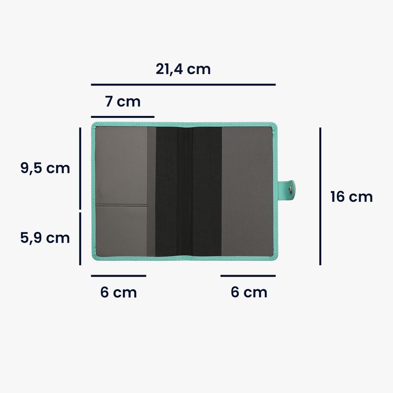 Sport si Outdoor - Articole de voiaj - Accesorii articole de voiaj - Portofel pentru pasaport Kwmobile, piele ecologica, verde, portabil, protectie la zgarieturi - Infinity.ro