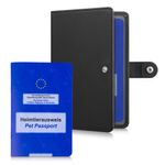 Sport si Outdoor - Articole de voiaj - Accesorii articole de voiaj - Portofel pentru pasaport Kwmobile, piele ecologica, negru, portabil, protectie la zgarieturi - Infinity.ro