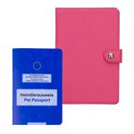 Sport si Outdoor - Articole de voiaj - Accesorii articole de voiaj - Portofel pentru pasaport Kwmobile, piele ecologica, roz, portabil, protectie la zgarieturi - Infinity.ro