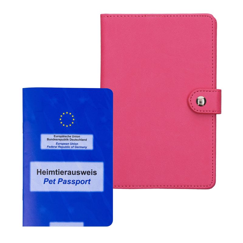 Sport si Outdoor - Articole de voiaj - Accesorii articole de voiaj - Portofel pentru pasaport Kwmobile, piele ecologica, roz, portabil, protectie la zgarieturi - Infinity.ro