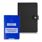 Sport si Outdoor - Articole de voiaj - Accesorii articole de voiaj - Portofel pentru pasaport Kwmobile, piele ecologica, negru, portabil, protectie la zgarieturi - Infinity.ro