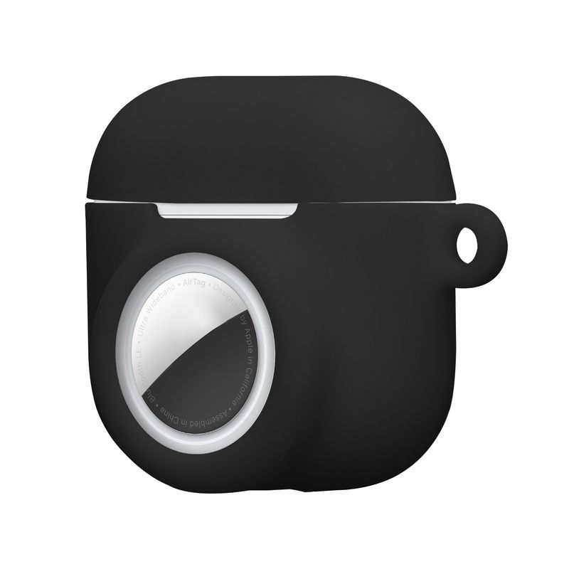 TV, Audio-Video si Foto - Portabile audio - Casti audio - Husa casti Kwmobile pentru Apple AirPods 4, protectie la zgarieturi, Silicon, negru - Infinity.ro