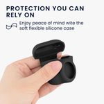 TV, Audio-Video si Foto - Portabile audio - Casti audio - Husa casti Kwmobile pentru Apple AirPods 4, protectie la zgarieturi, Silicon, negru - Infinity.ro