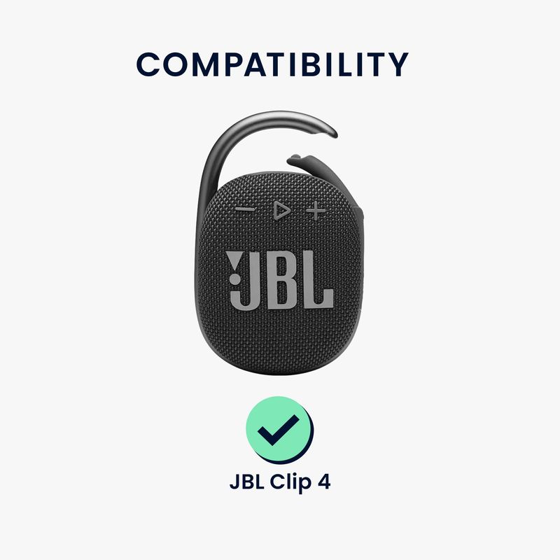 TV, Audio-Video si Foto - Portabile audio - Casti audio - Husa de protectie Kwmobile pentru JBL Clip 4, anti-alunecare, Silicon, negru - Infinity.ro