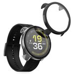 Laptop, Telefoane si Tablete - Wearables si gadgeturi - Wearables - Accesorii wearables - Set 2 huse GPS Kwmobile pentru Suunto Run, protectie la zgarieturi, sticla temperata/plastic, negru/transparent - Infinity.ro