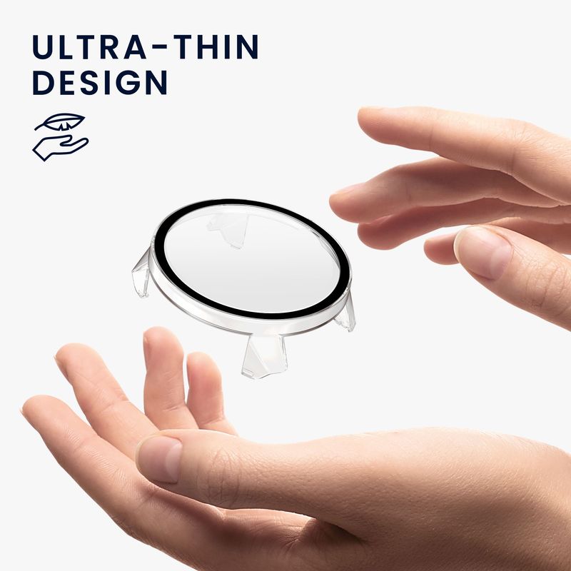 Laptop, Telefoane si Tablete - Wearables si gadgeturi - Wearables - Accesorii wearables - Set 2 huse GPS Kwmobile pentru Suunto Run, protectie la zgarieturi, sticla temperata/plastic, negru/transparent - Infinity.ro