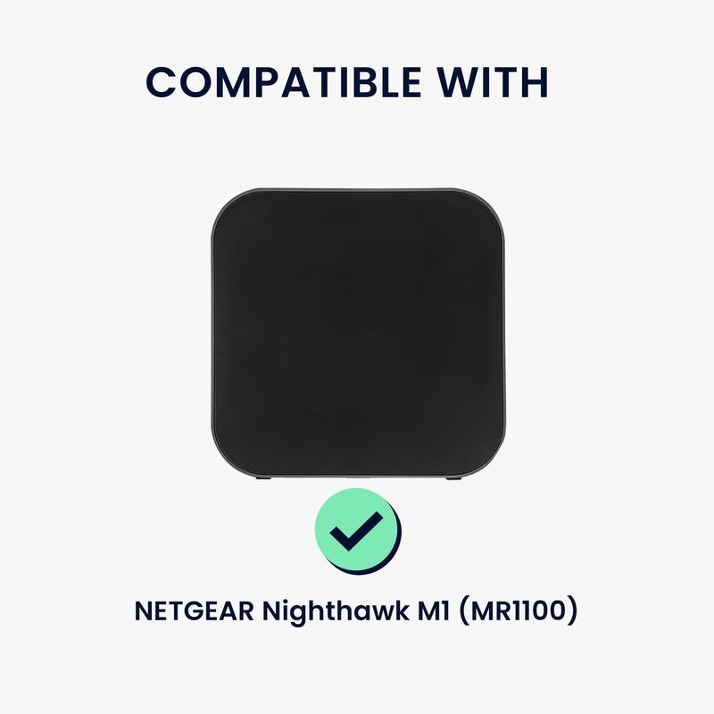 PC, gaming si accesorii - Retelistica - Wireless - Routere Wireless - Husa router Kwmobile pentru Netgear Nighthawk M1 MR1100, silicon, negru - Infinity.ro