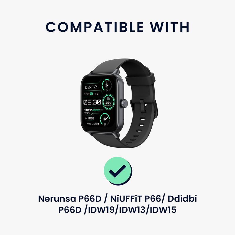 Laptop, Telefoane si Tablete - Wearables si gadgeturi - Wearables - Accesorii wearables - Cablu alimentare Kwmobile pentru Nerunsa P66D, NiUFFiT P66, Ddidbi P66D, IDW19, incarcare, plastic, negru - Infinity.ro