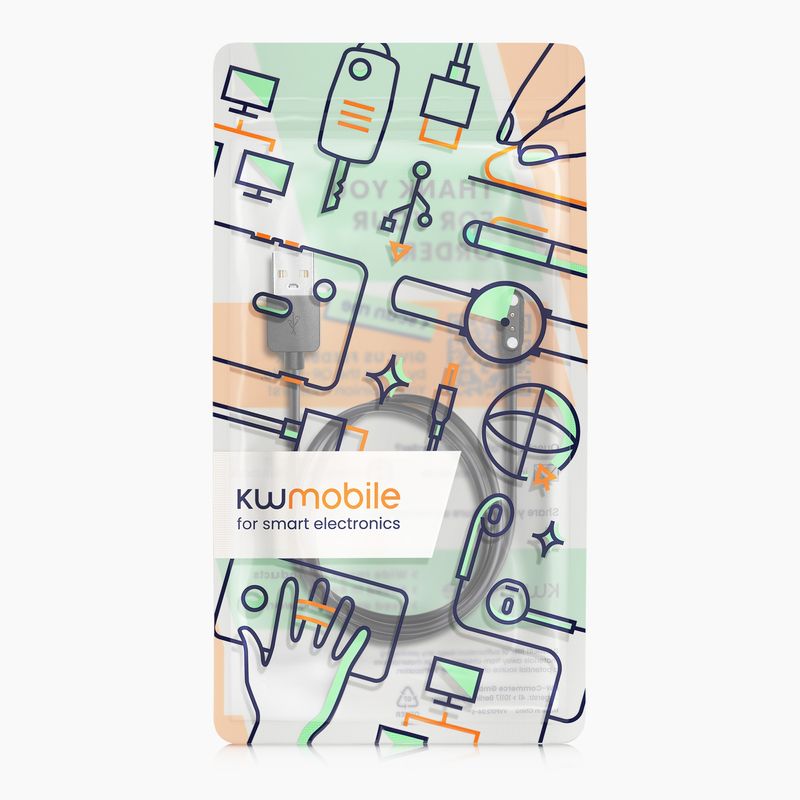 Laptop, Telefoane si Tablete - Wearables si gadgeturi - Wearables - Accesorii wearables - Cablu alimentare Kwmobile pentru Nerunsa P66D, NiUFFiT P66, Ddidbi P66D, IDW19, incarcare, plastic, negru - Infinity.ro