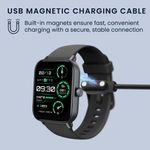 Laptop, Telefoane si Tablete - Wearables si gadgeturi - Wearables - Accesorii wearables - Cablu alimentare Kwmobile pentru Nerunsa P66D, NiUFFiT P66, Ddidbi P66D, IDW19, incarcare, plastic, negru - Infinity.ro