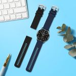 Laptop, Telefoane si Tablete - Wearables si gadgeturi - Wearables - Accesorii wearables - Set 2 curele pentru smartwatch Kwmobile pentru Xiaomi Watch S3, curea reglabila, silicon, negru, albastru - Infinity.ro