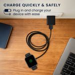 Laptop, Telefoane si Tablete - Wearables si gadgeturi - Wearables - Accesorii wearables - Cablu alimentare Kwmobile pentru Nerunsa P66D, NiUFFiT P66, Ddidbi P66D, IDW19, incarcare, plastic, negru - Infinity.ro