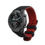 Laptop, Telefoane si Tablete - Wearables si gadgeturi - Wearables - Accesorii wearables - Curea pentru smartwatch Kwmobile pentru TicWatch Pro 3 Ultra, Pro 3, S2, GTX, curea reglabila, silicon, negru, rosu - Infinity.ro