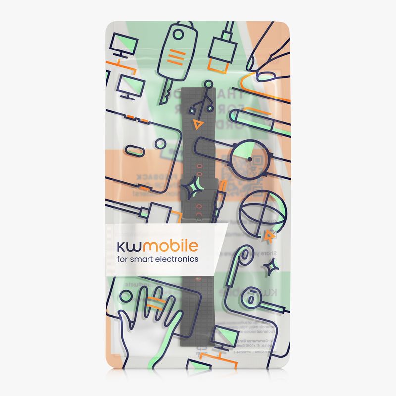 Laptop, Telefoane si Tablete - Wearables si gadgeturi - Wearables - Accesorii wearables - Curea pentru smartwatch Kwmobile pentru TicWatch Pro 3 Ultra, Pro 3, S2, GTX, curea reglabila, silicon, negru, rosu - Infinity.ro