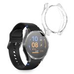 Laptop, Telefoane si Tablete - Wearables si gadgeturi - Wearables - Accesorii wearables - Set 2 huse smartwatch Kwmobile pentru Samsung Galaxy Watch FE 40 mm, antizgarieturi, flexibil, silicon, transparent - Infinity.ro