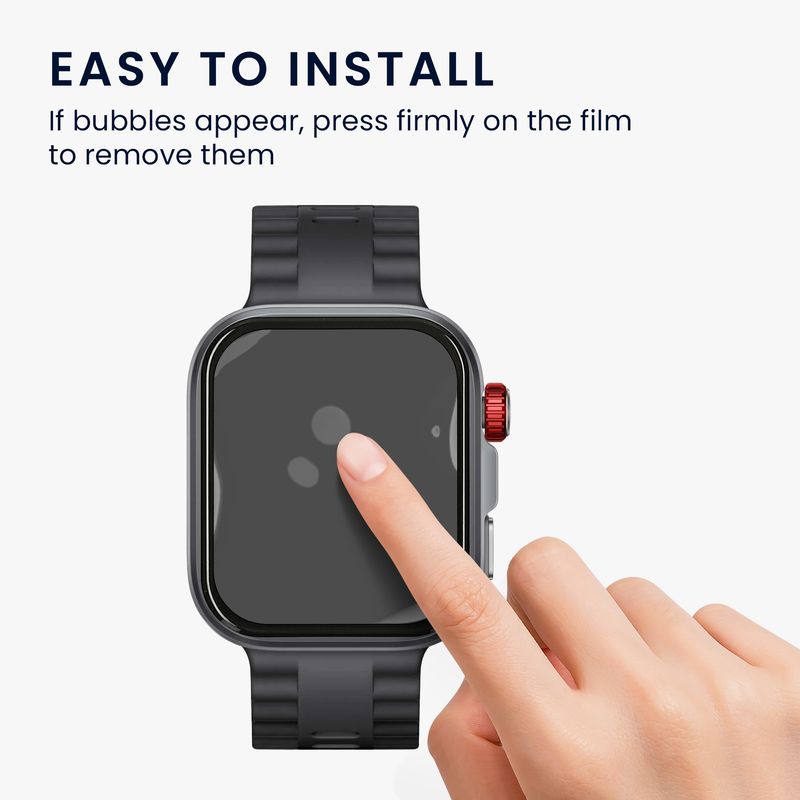 Laptop, Telefoane si Tablete - Wearables si gadgeturi - Wearables - Accesorii wearables - Set 2 folii de protectie pentru smartwatch Kwmobile pentru Huawei Watch Fit 4 Pro, anti-amprenta, PET, transparent - Infinity.ro
