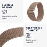 Laptop, Telefoane si Tablete - Wearables si gadgeturi - Wearables - Accesorii wearables - Curea pentru smartwatch Kwmobile pentru Polar Loop, curea reglabila, nailon, bej - Infinity.ro
