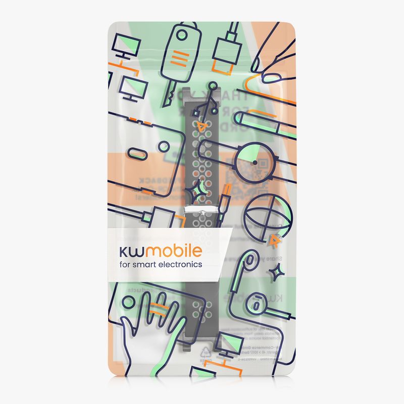 Laptop, Telefoane si Tablete - Wearables si gadgeturi - Wearables - Accesorii wearables - Curea pentru smartwatch Kwmobile pentru Amazfit T-Rex, T-Rex Pro, curea reglabila, silicon, negru, gri - Infinity.ro