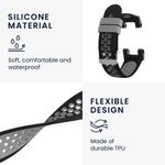 Laptop, Telefoane si Tablete - Wearables si gadgeturi - Wearables - Accesorii wearables - Curea pentru smartwatch Kwmobile pentru Amazfit T-Rex, T-Rex Pro, curea reglabila, silicon, negru, gri - Infinity.ro
