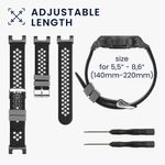 Laptop, Telefoane si Tablete - Wearables si gadgeturi - Wearables - Accesorii wearables - Curea pentru smartwatch Kwmobile pentru Amazfit T-Rex, T-Rex Pro, curea reglabila, silicon, negru, gri - Infinity.ro