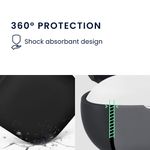 TV, Audio-Video si Foto - Portabile audio - Casti audio - Husa casti Kwmobile pentru Samsung Galaxy Buds FE, protectie la zgarieturi, Silicon, negru - Infinity.ro