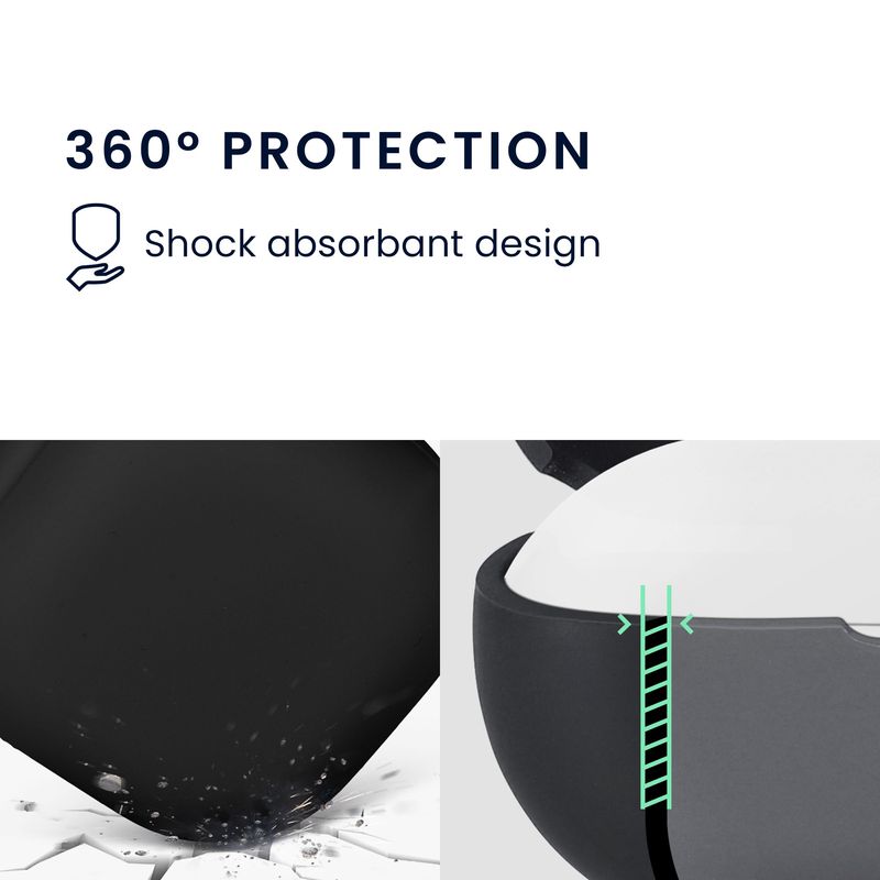 TV, Audio-Video si Foto - Portabile audio - Casti audio - Husa casti Kwmobile pentru Samsung Galaxy Buds FE, protectie la zgarieturi, Silicon, negru - Infinity.ro