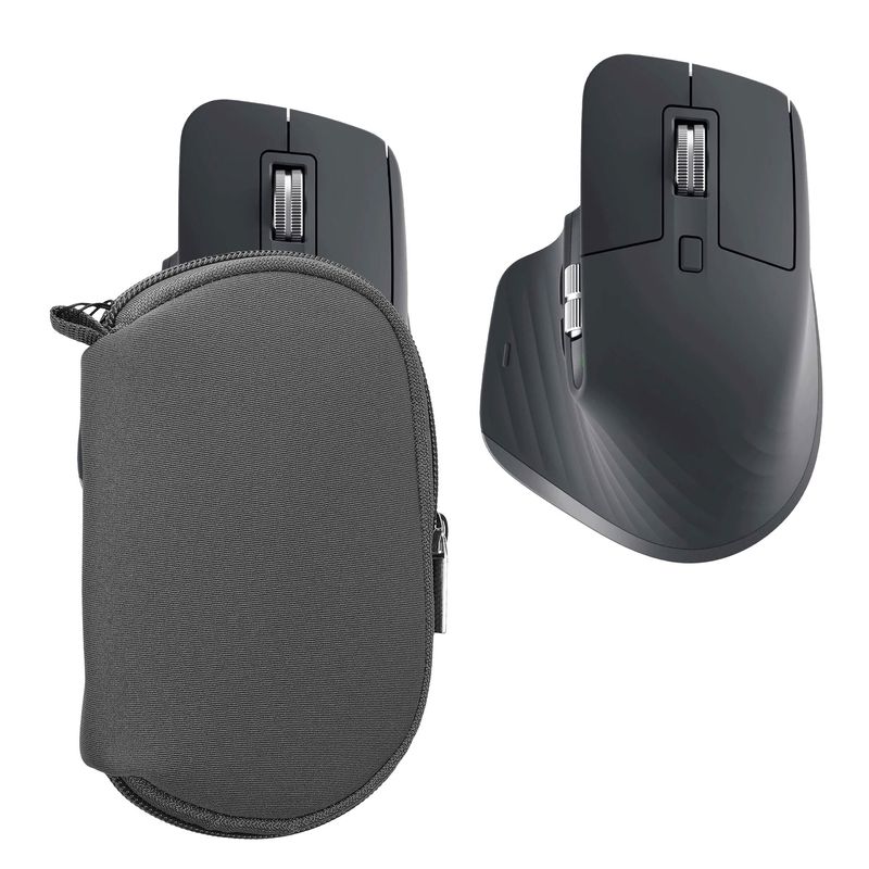 PC, gaming si accesorii - Periferice PC - Periferice Diverse - Folie palm rest Kwmobile pentru Logitech MX Master 3, MX Master 3S, MX Master 2S, antisoc, antizgarieturi, neopren, gri - Infinity.ro