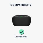 TV, Audio-Video si Foto - Portabile audio - Casti audio - Husa casti Kwmobile pentru JBL Vibe Buds, protectie la zgarieturi, Silicon, negru - Infinity.ro