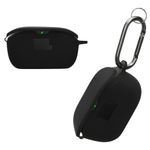TV, Audio-Video si Foto - Portabile audio - Casti audio - Husa casti Kwmobile pentru JBL Vibe Buds, protectie la zgarieturi, Silicon, negru - Infinity.ro