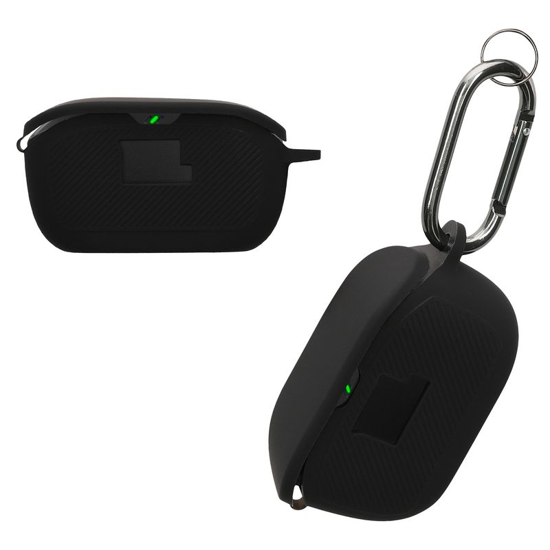 TV, Audio-Video si Foto - Portabile audio - Casti audio - Husa casti Kwmobile pentru JBL Vibe Buds, protectie la zgarieturi, Silicon, negru - Infinity.ro