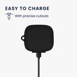 TV, Audio-Video si Foto - Portabile audio - Casti audio - Husa casti Kwmobile pentru Anker Soundcore P30i, protectie la zgarieturi, Silicon, negru - Infinity.ro