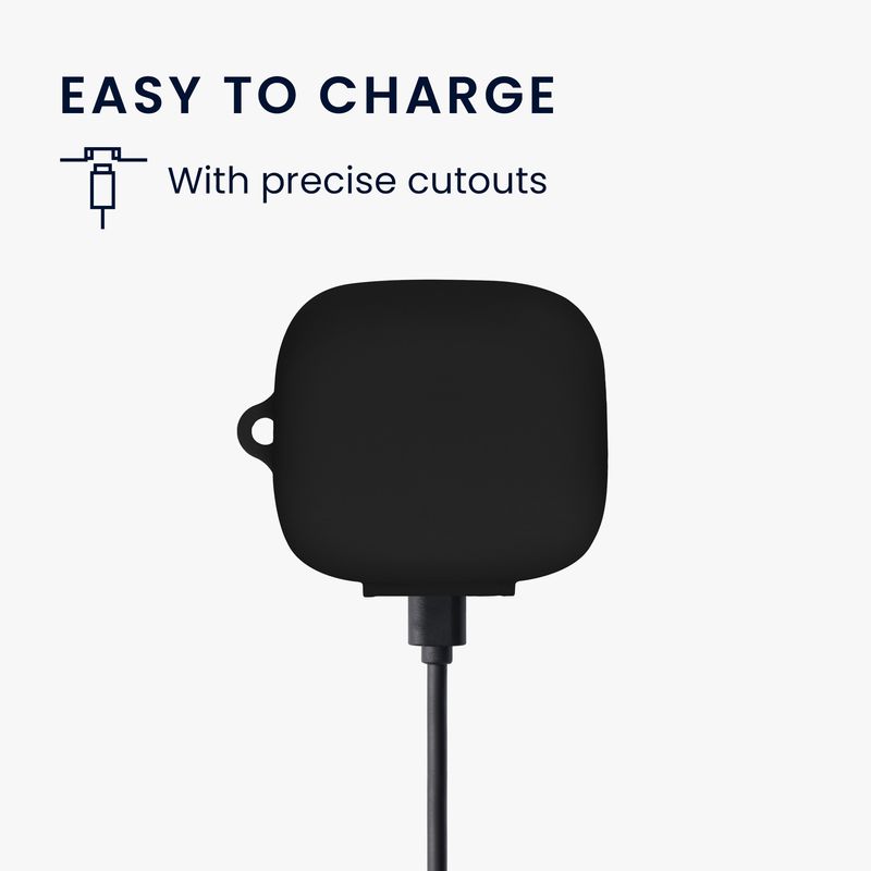 TV, Audio-Video si Foto - Portabile audio - Casti audio - Husa casti Kwmobile pentru Anker Soundcore P30i, protectie la zgarieturi, Silicon, negru - Infinity.ro