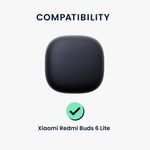 TV, Audio-Video si Foto - Portabile audio - Casti audio - Husa casti Kwmobile pentru Xiaomi Redmi Buds 6 Lite, protectie la zgarieturi, Silicon, negru - Infinity.ro