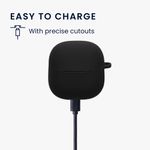 TV, Audio-Video si Foto - Portabile audio - Casti audio - Husa casti Kwmobile pentru Xiaomi Redmi Buds 6 Lite, protectie la zgarieturi, Silicon, negru - Infinity.ro