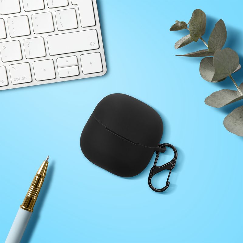 TV, Audio-Video si Foto - Portabile audio - Casti audio - Husa casti Kwmobile pentru Xiaomi Redmi Buds 6 Lite, protectie la zgarieturi, Silicon, negru - Infinity.ro