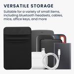 PC, gaming si accesorii - Periferice PC - Accesorii hard disk-uri externe - Husa SSD/HDD Kwmobile pentru SanDisk Portable SSD, Samsung T7 si Crucial X8, elastan, negru - Infinity.ro