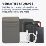 PC, gaming si accesorii - Periferice PC - Accesorii hard disk-uri externe - Husa SSD/HDD Kwmobile pentru SanDisk Portable SSD, Samsung T7 si Crucial X8, elastan, gri - Infinity.ro
